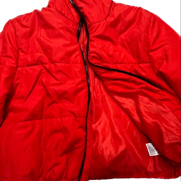 Red Bomber Jacket, Lightweight - Picture 2 of 2